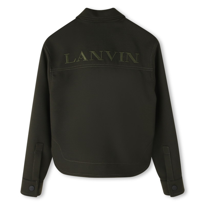 Camicia ricamata stampata con logo lai LANVIN 
                        BAMBINA