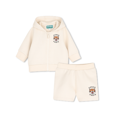 Completo cardigan e pantaloni corti KENZO KIDS UNISEX