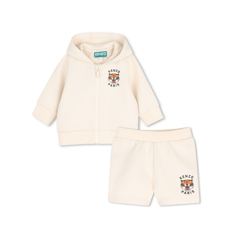 Completo cardigan e pantaloni corti KENZO KIDS 
                        UNISEX