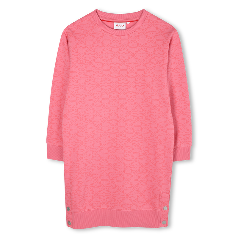 Abito in felpa garzata HUGO 
                        BAMBINA