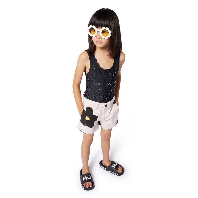 Shorts stampati in cotone MARC JACOBS 
                        BAMBINA