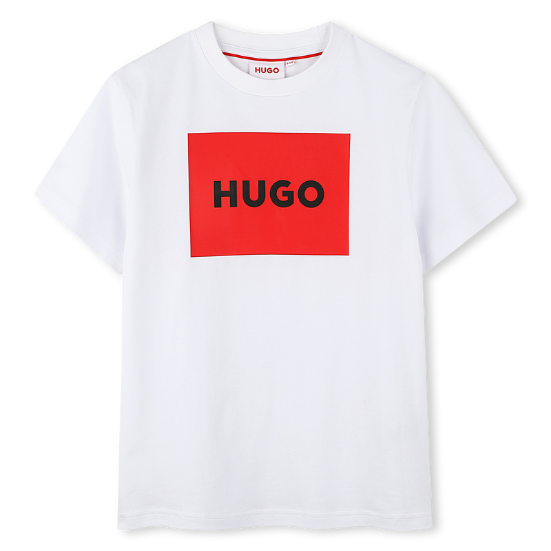 T-shirt cotone maniche corte HUGO 
                        RAGAZZO