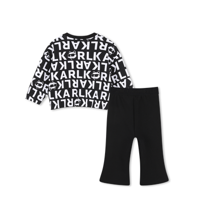Completo felpa e pantaloni KARL LAGERFELD KIDS BAMBINA