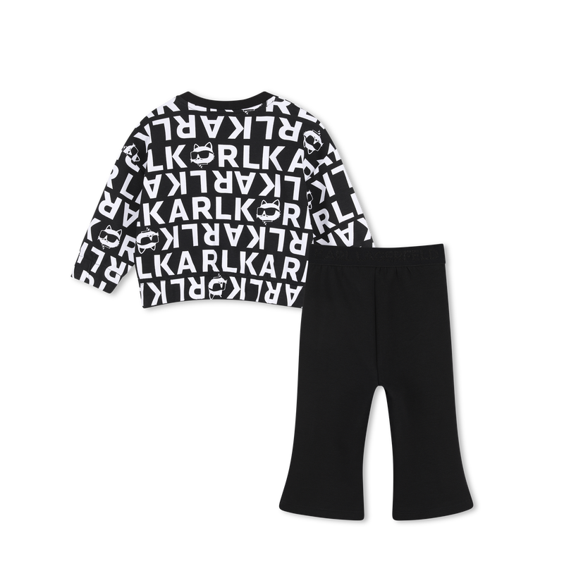 Completo felpa e pantaloni KARL LAGERFELD KIDS 
                        BAMBINA