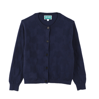 Cardigan tinta unita bottoni KENZO KIDS BAMBINA
