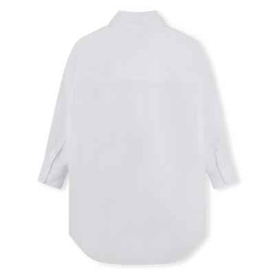 Abito chemisier in popeline KARL LAGERFELD KIDS BAMBINA