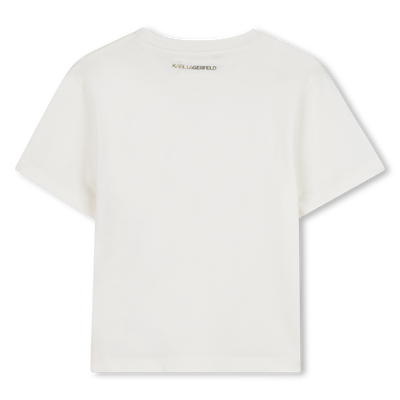T-shirt a maniche corte KARL LAGERFELD KIDS BAMBINA