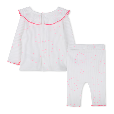 T-shirt con volant e legging BILLIEBLUSH BAMBINA