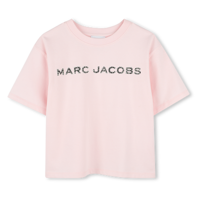 T-shirt in cotone con strass MARC JACOBS BAMBINA