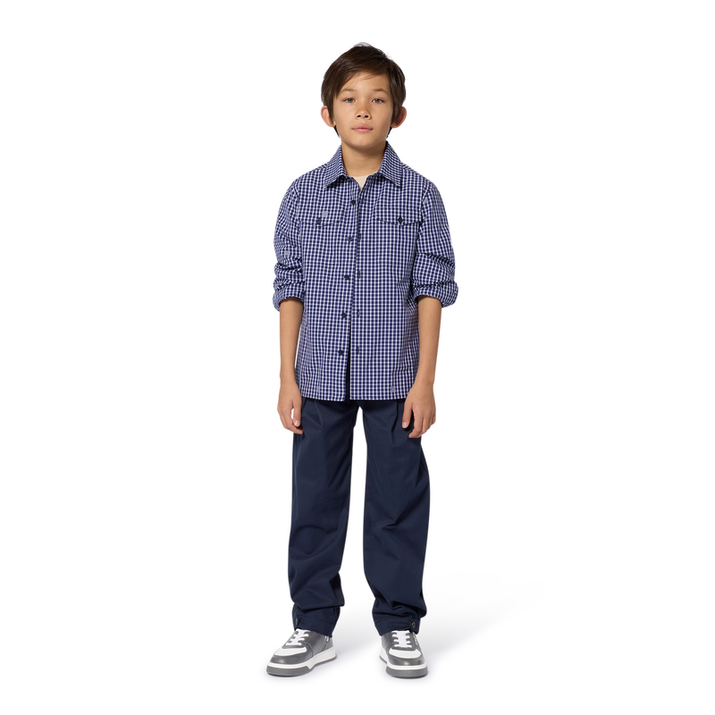 Camicia in cotone jacquard GIVENCHY 
                        RAGAZZO