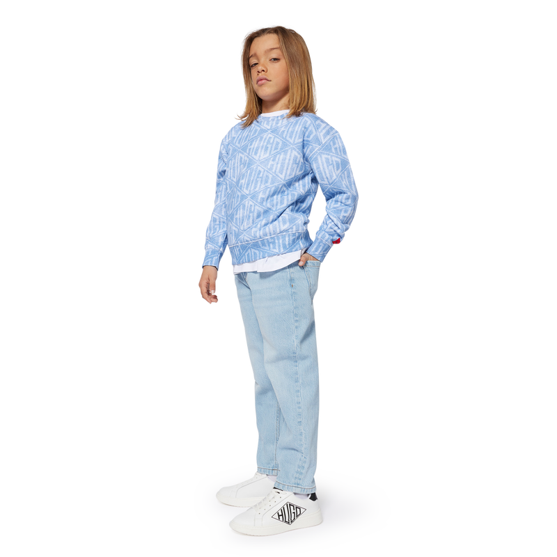 Sneakers stringate in pelle HUGO 
                    RAGAZZO