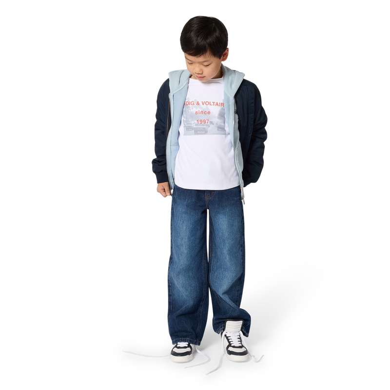 T-SHIRT A MANICHE CORTE ZADIG & VOLTAIRE 
                        RAGAZZO