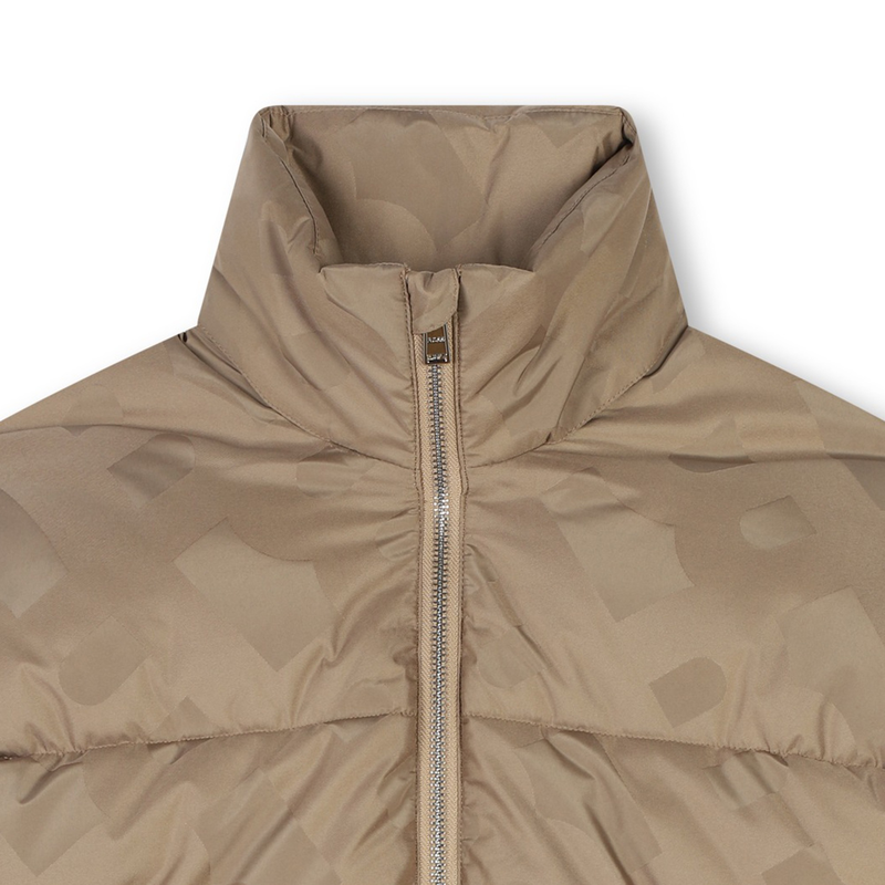 Piumino con zip a collo alto BOSS 
                        BAMBINA