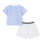 SET CAMICIA + PANTALONCINI KARL LAGERFELD KIDS 
                    RAGAZZO