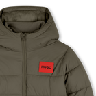 Piumino con cappuccio HUGO 
                    RAGAZZO