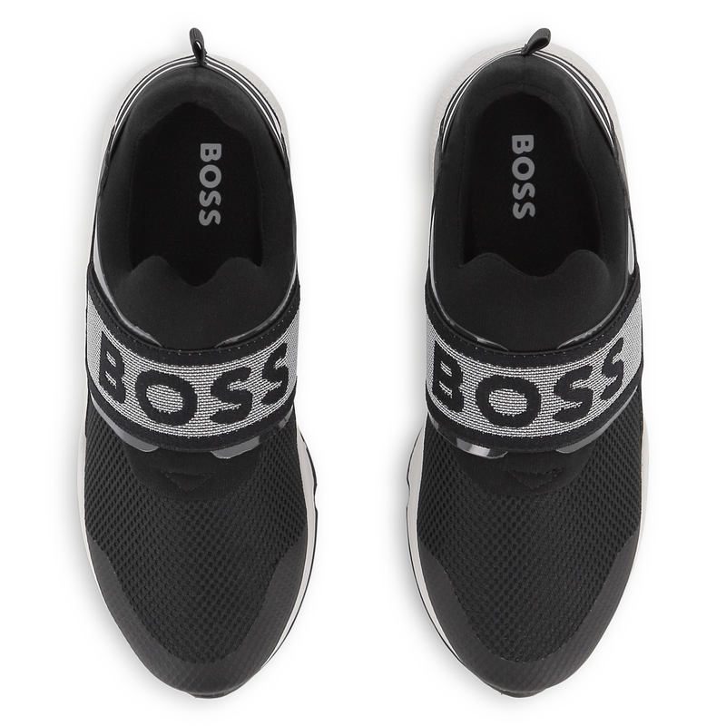 SNEAKERS IN PELLE DI VACCHETTA BOSS 
                        RAGAZZO