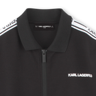 Cardigan con zip e tasche KARL LAGERFELD KIDS 
                    RAGAZZO