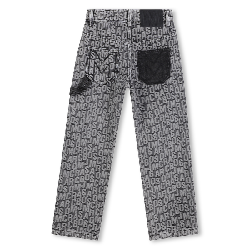 Pantaloni in denim jacquard MARC JACOBS 
                        RAGAZZO