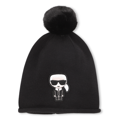 Berretto lavorato a maglia KARL LAGERFELD KIDS BAMBINA