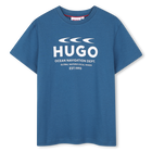 T-shirt a maniche corte, BLU, hi-res
