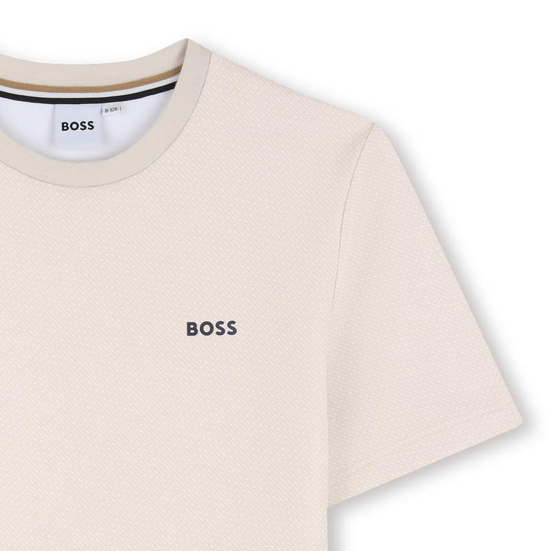 T-SHIRT A MANICHE CORTE BOSS 
                        RAGAZZO