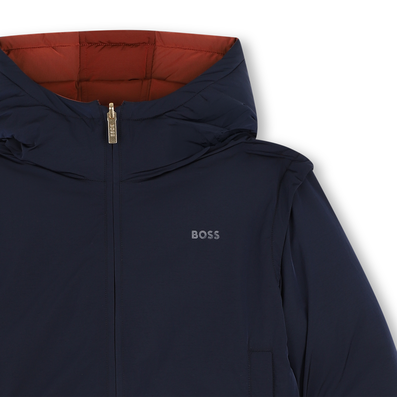 Giubbotto imbottito reversibile BOSS 
                        BAMBINA