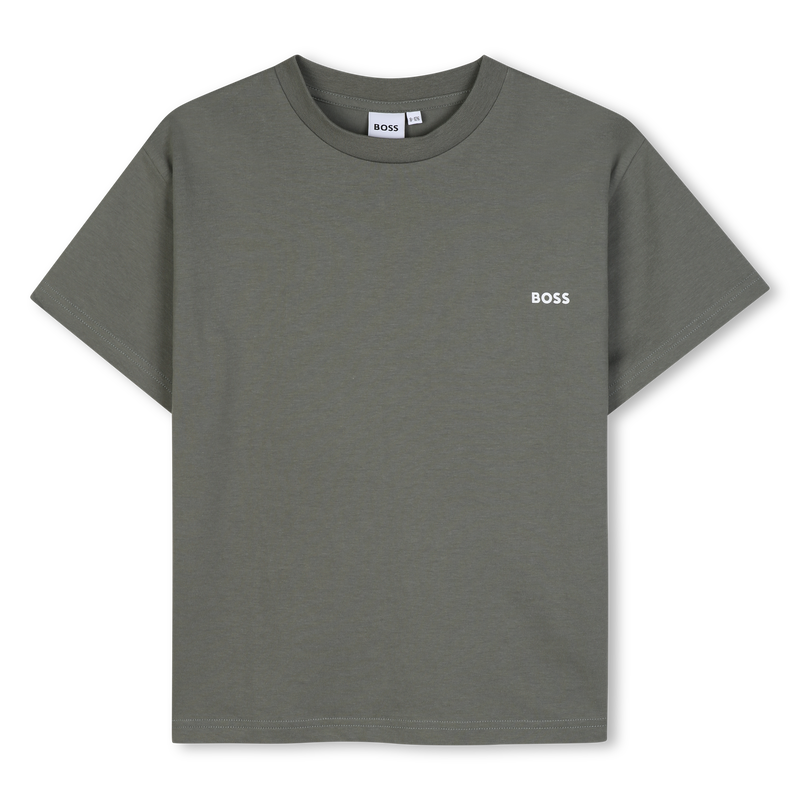 T-SHIRT A MANICHE CORTE BOSS 
                        RAGAZZO