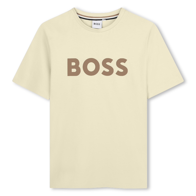 T-SHIRT A MANICHE CORTE BOSS 
                        RAGAZZO