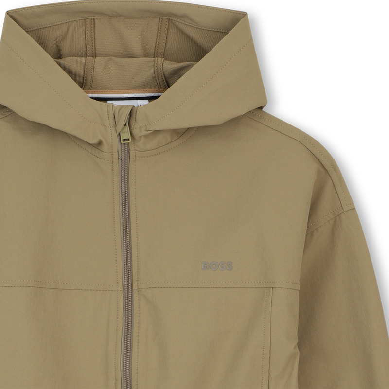 Felpa con cappuccio e zip BOSS 
                        RAGAZZO