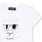 T-shirt illustrazione choupette KARL LAGERFELD KIDS 
                    BAMBINA