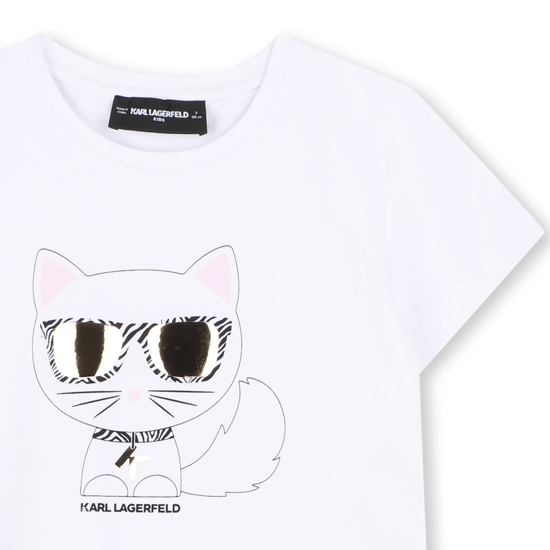 T-SHIRT ILLUSTRAZIONE CHOUPETTE KARL LAGERFELD KIDS 
                        BAMBINA