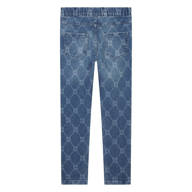 Jeans aderenti stampati HUGO 
                        BAMBINA