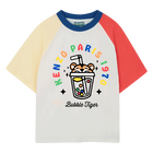 T-shirt con maniche e colletto a contrasto KENZO KIDS 
                    RAGAZZO
