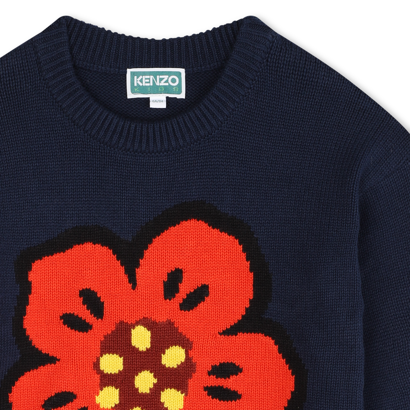 Vestito in maglia jacquard KENZO KIDS 
                        BAMBINA