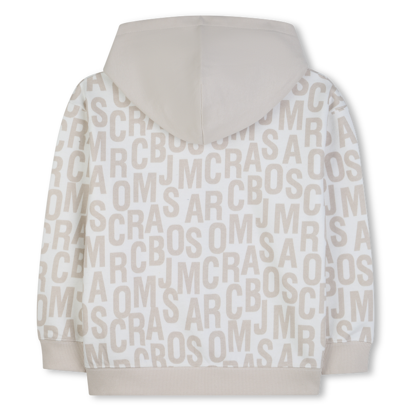 FELPA CON CAPPUCCIO E ZIP MARC JACOBS 
                        RAGAZZO