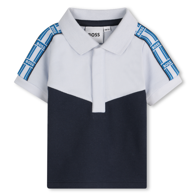 Polo dettaglio maniche BOSS 
                        RAGAZZO