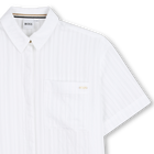 Camicia in tessuto leggero goffrato BOSS 
                    BAMBINA