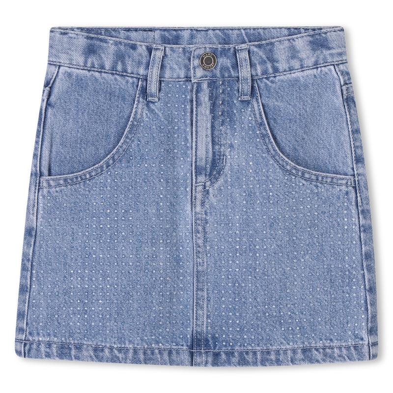 Gonna in jeans con strass MARC JACOBS 
                        BAMBINA