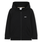 Felpa con cappuccio e zip BOSS 
                    RAGAZZO