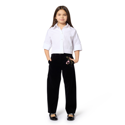 Camicia a maniche met&agrave; lunghe GIVENCHY BAMBINA