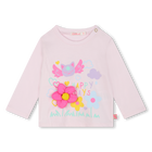T-shirt cotone maniche lunghe, ROSA  PALLIDO, hi-res