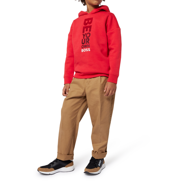 Pantaloni chino in twill BOSS 
                        RAGAZZO