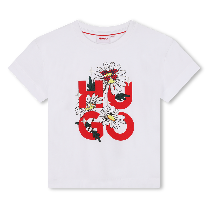 Novelty Patch T-Shirt HUGO 
                        BAMBINA
