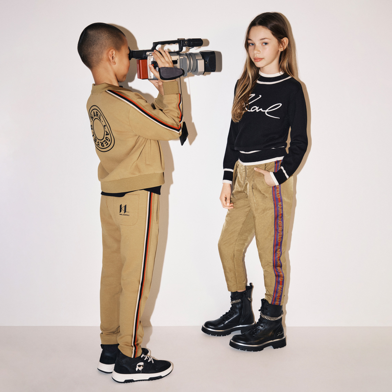 Pantaloni da jogging con fasce KARL LAGERFELD KIDS 
                        RAGAZZO
