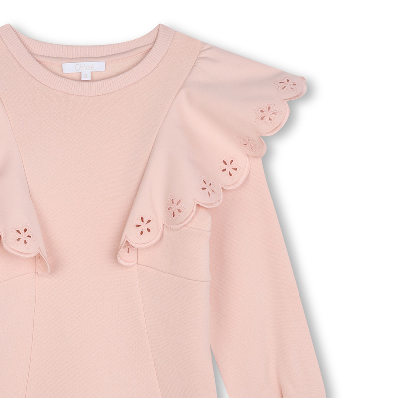 Abito in felpa con volant CHLOE 
                        BAMBINA