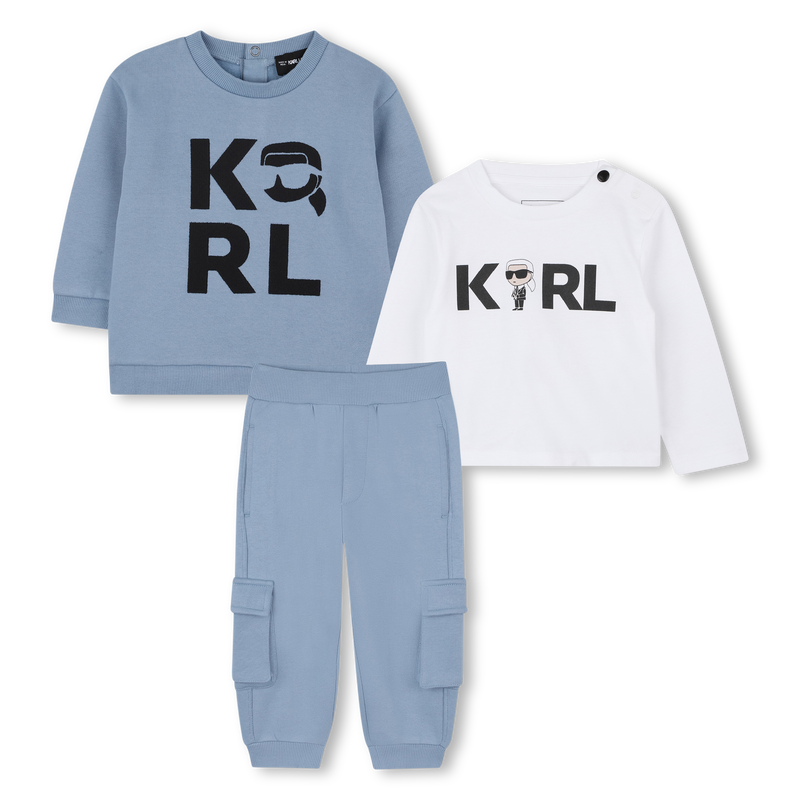 Sweatshirt, pants and t-shirt set KARL LAGERFELD KIDS 
                        RAGAZZO