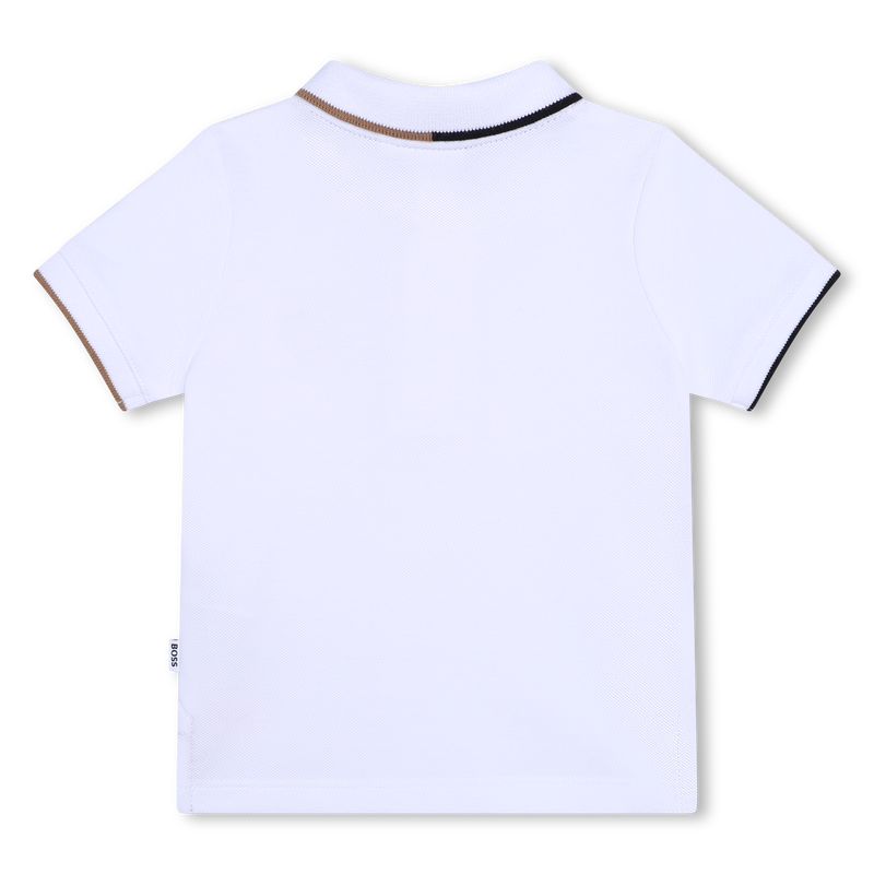 Polo in cotone a righe BOSS 
                        RAGAZZO