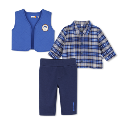 Completo cardigan, camicia e pantaloni TIMBERLAND RAGAZZO