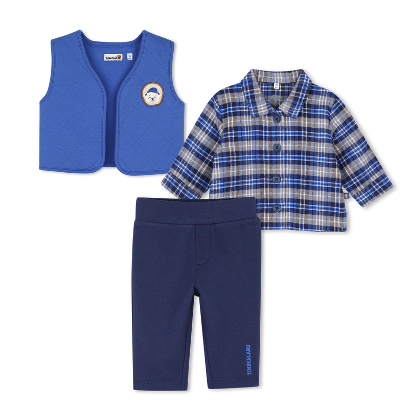 Completo cardigan, camicia e pantaloni TIMBERLAND 
                        RAGAZZO