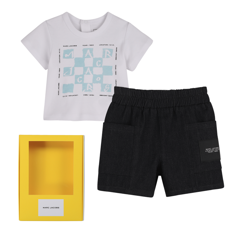 SET T-SHIRT E PANTALONCINI MARC JACOBS 
                        UNISEX